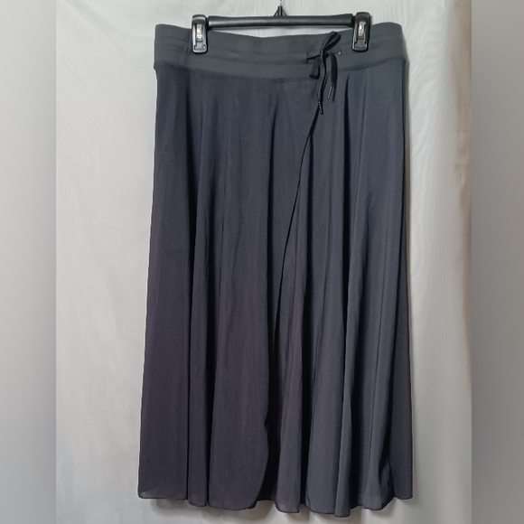 HALARA Women's Gray Midi Faux Wrap Skort. Size XL - Picture 7 of 14